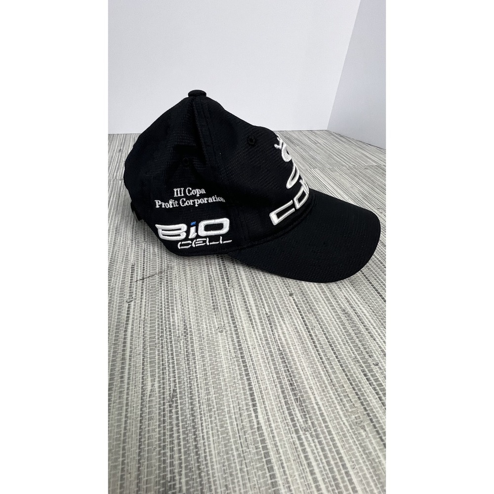 Cobra Bio Cell Golf Hat Cap Black White Embroidered Logo Adjustable One Size